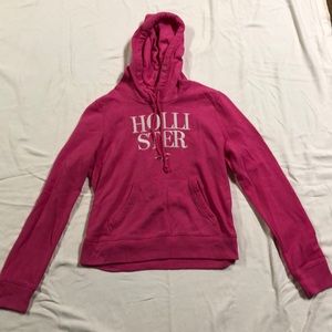 pink hollister hoodie